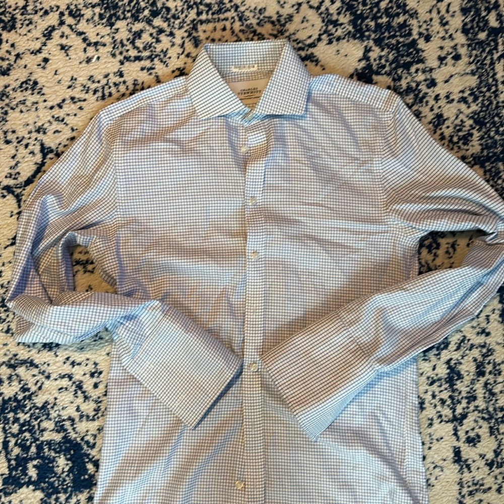 Men’s Charles Tyrwhitt 15/34 Dress Shirt - Extra Slim Fit - French Cuff